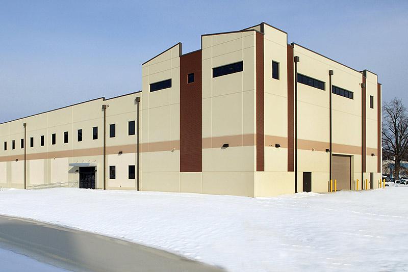 SSCSF building exterior with snow on the ground