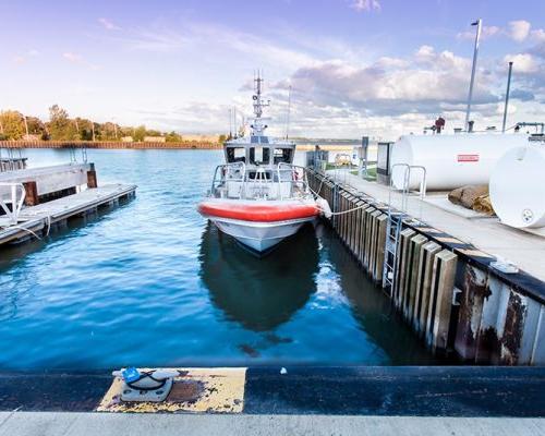 Dock at USCG Station Fairport